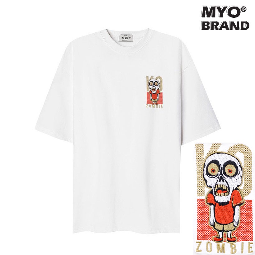 Áo Thun Nam Hàng Hiệu MYO Vải Cotton Thêu Zombie KO