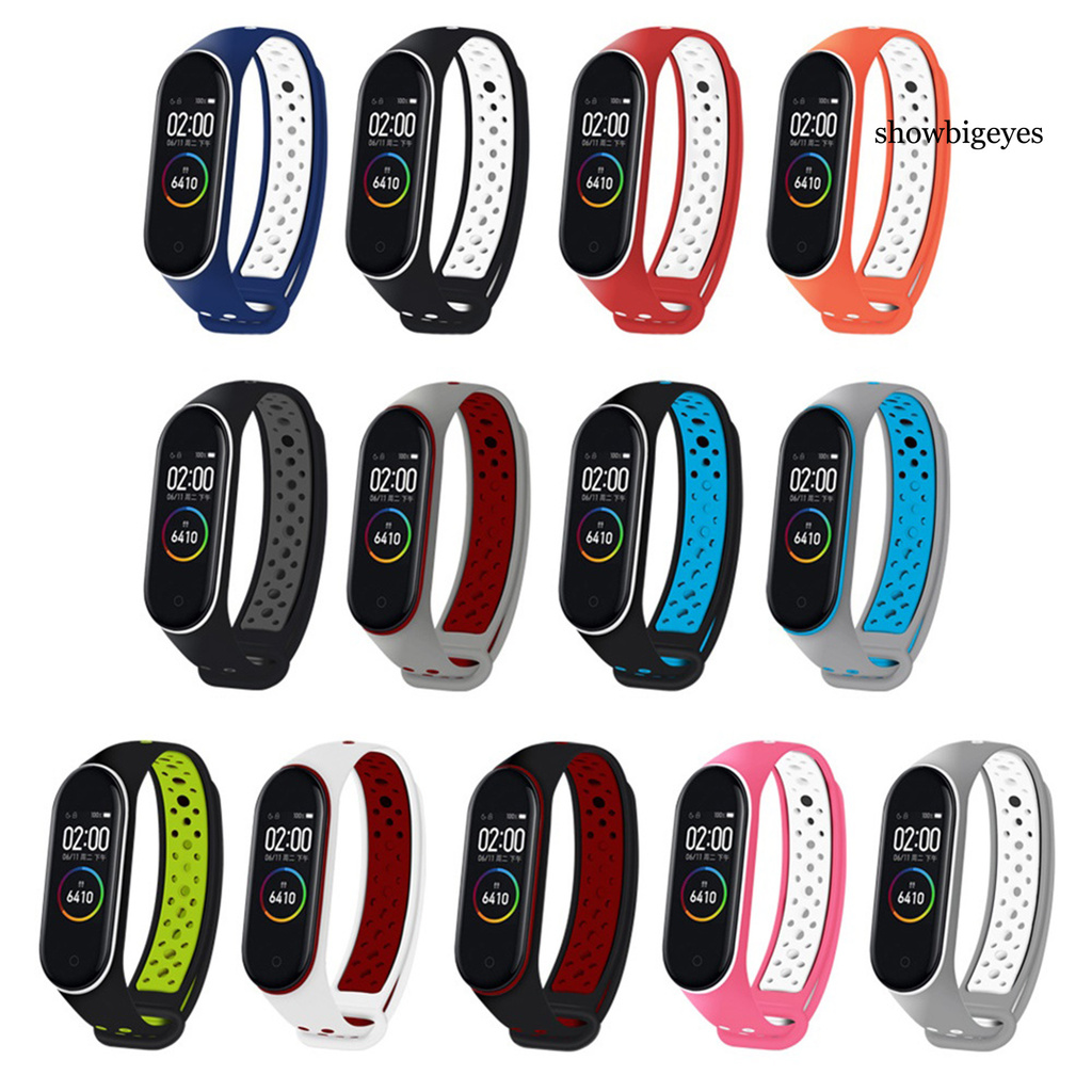 Dây Đeo Silicon Thay Thế Cho Đồng Hồ Thông Minh Xiaomi Mi Band 3 / 4