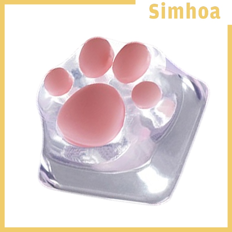 [SIMHOA] Transparent Gaming Key Caps Cat Paw Keycaps Machinery Keyboard keycaps Base