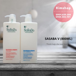CHÍNH HÃNG: Cặp dầu gội xả sasaba 800 ml vuông