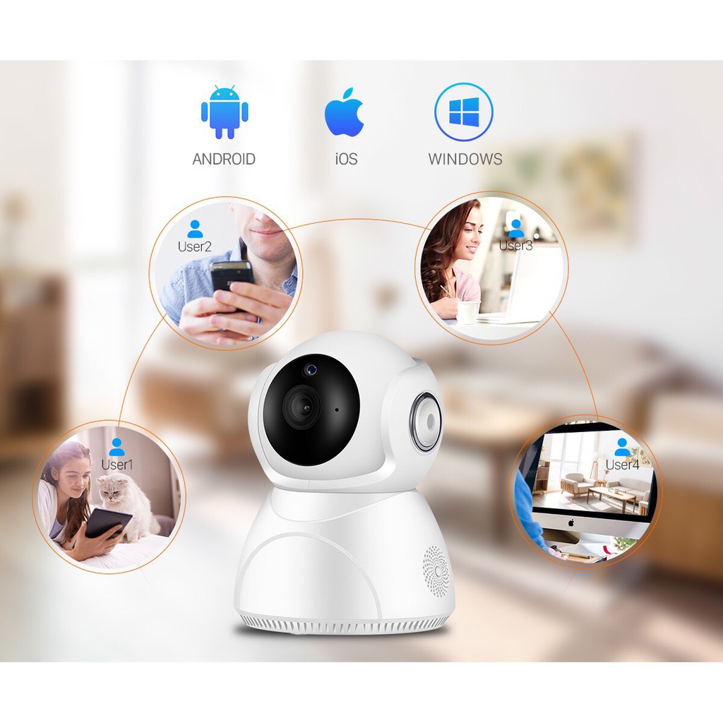 Camera Ip WiFi V380Pro Q8HD 5.0Mpx Cực Nét, Phân Biệt Chuyển Động Của Người