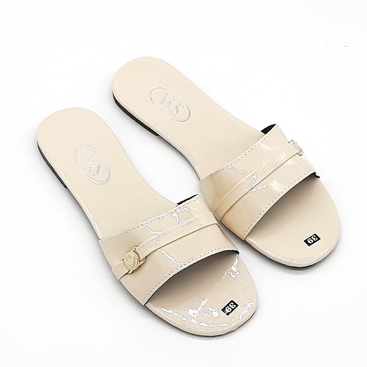 Dép lê bệt nữ quai ngang hoạ tiết khoá mặt cười thời trang VYS TA6411 (Nhiều màu)