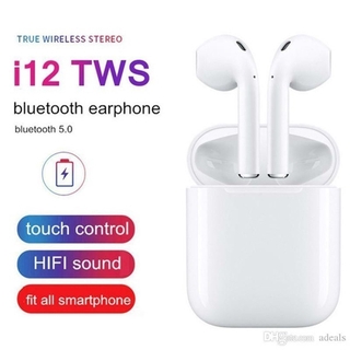 Tai nghe bluetooth mini không dây i12 TWS kèm hộp sạc