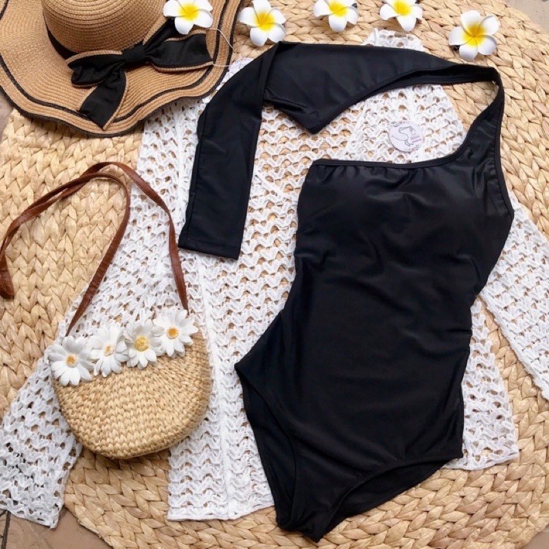 [ HÀNG CÓ SẴN ] Bikini lệch vai dài tay cao cấp (hình thật) | BigBuy360 - bigbuy360.vn