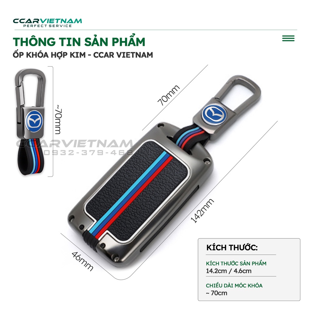 Ốp Khóa Ô tô Mazda 3 , Mazda CX5 2023, CX30, CX3 - Bọc Chìa Khoá Hợp Kim Cao Cấp Cho Xe Hơi
