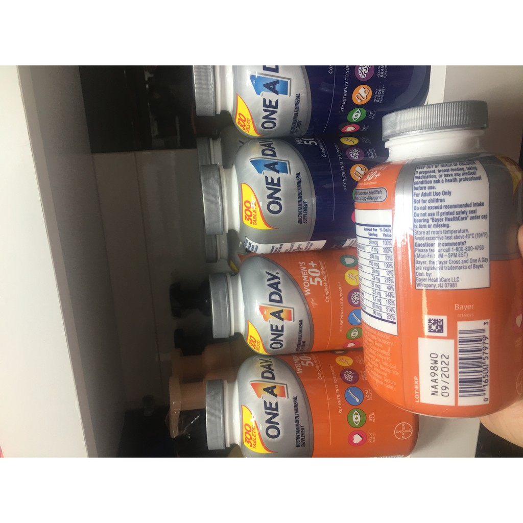 [HÀNG AIR - DATE XA] Vitamin Tổng hợp Cho Nữ trên 50 Tuổi One A Day Women 50+ 300 Viên | Thế Giới Skin Care