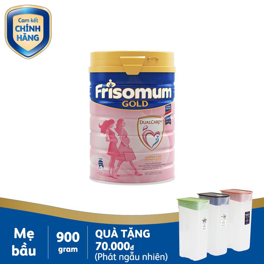 [HSD T6-2022] Sữa bột Frisomum Gold vani lon 900g ( tặng túi)