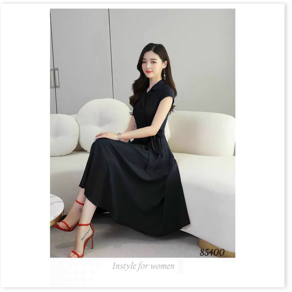 ĐẦM COTTON LẠNH DÁNG XÒE XINH XẮN,HỌA TIẾT TRƠN NHƯNG KHÔNG KÉM PHẦN SANG TRỌNG LANA FASHION