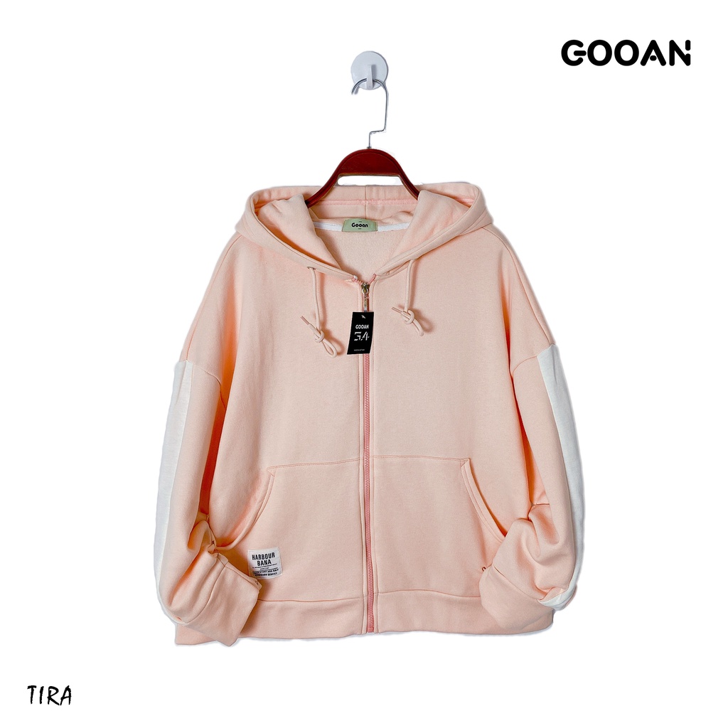 Áo khoác chống nắng nỉ bông nữ đẹp form rộng Tira ulzzang - Gooan