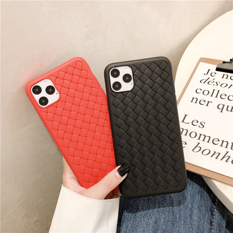 Ốp Điện Thoại Mềm Màu Trơn Họa Tiết Gợn Sóng Cho Iphone 11 Pro Max X Xs Max Xr 6 6s 7 8 Plus 12 Pro Max 12 Mini | BigBuy360 - bigbuy360.vn