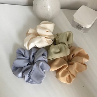 Dây Buộc Tóc Scunchies- Cột Tóc Vải Mã Phi Bóng Trơn
