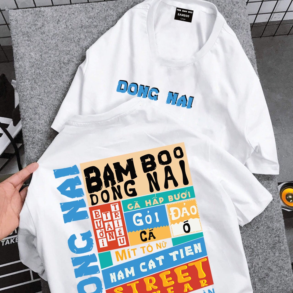 Áo Phông ĐỒNG NAI Nam Nữ Bam Boo Áo Thun ĐỒNG NAI Nam Nữ Form Rộng