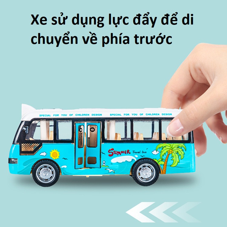 Đồ Chơi Ô Tô Xe Buýt TOTOKID School Bus Cho Trẻ Em Mở Được Cửa, Có Đèn, Âm Thanh Giá Rẻ