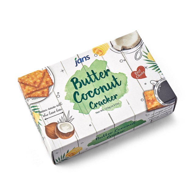 BÁNH DỪA JANS BUTTER COCONUT CRACKER 123G