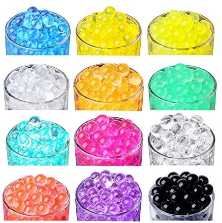 Set 1000 hạt nở thủy tinh màu trong suốt đa năng