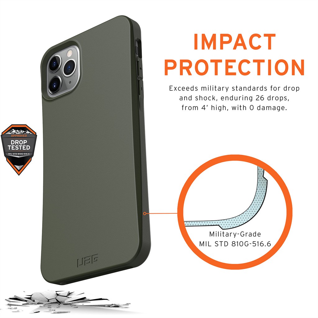 UAG Ốp lưng iphone 11 Pro Max / Ốp lưng iphone 11 Pro / Ốp lưng iphone 11 Cover Outback Eco-Friendly Slim Protective 100% Biodegradable & Compostable Ốp lưng iphone Casing