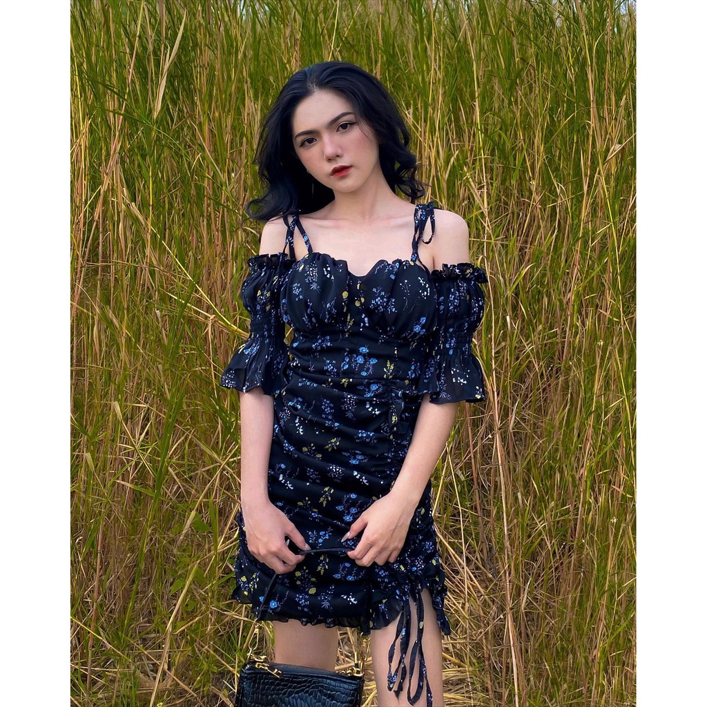 THE FANCE | Đầm voan hoa nhí tôn dáng JISOO FLORAL