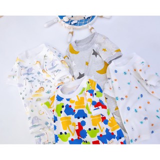 Bộ cotton thun bé trai xuất Hàn HM028
