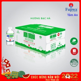 1 Thùng nước muối công nghệ Nhật Bản - Nước súc miệng ion Muối hương bạc hà 300ml – Thùng 24 chai