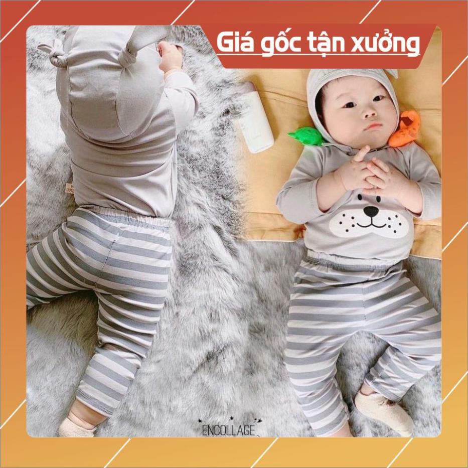 Bộ dài tay quần áo trẻ sơ sinh cho bé trai bé gái Minky Mom [Bán chạy] đồ bộ ngủ cotton dài tay body NÓN cho bé trai gái