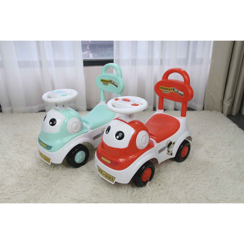 Xe chòi chân kiêm bám tập đi cho bé có đèn nhạc và khoang đựng đồ HT-5527 Toys House, nhựa ABS an toàn