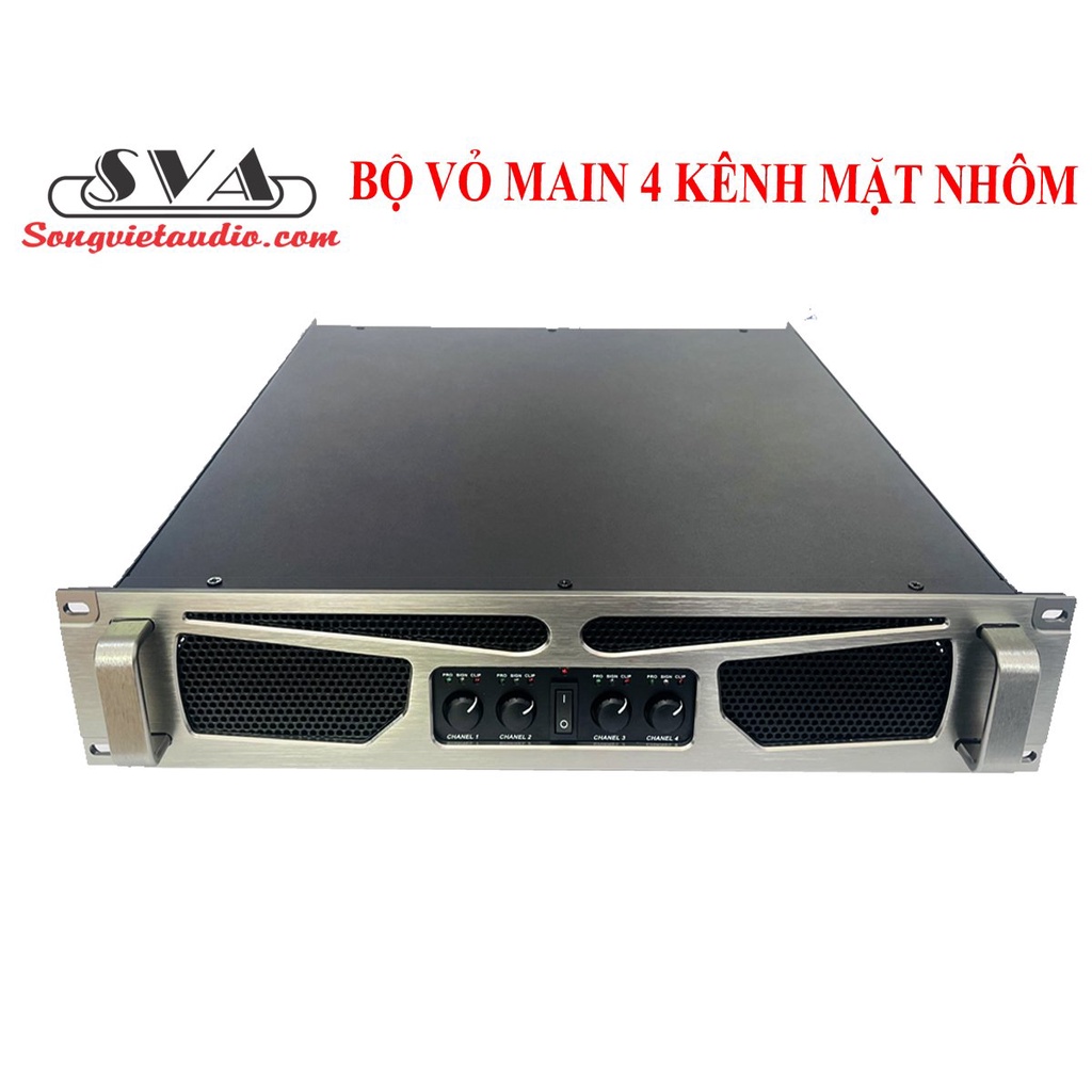 VỎ MAIN, VỎ CỤC ĐẨY4 KÊNH MẶT NHÔM MÀU TITAN CỰC ĐẸP