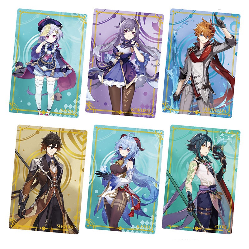 Card bo góc in hình NHÂN VẬT game GENSHIN IMPACT ảnh thẻ bo viền 5*8cm