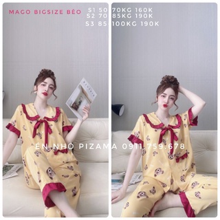 [Hot] Bigsize Mago set dài tay ngắn 50-110kg Én Nhỏ Pijama