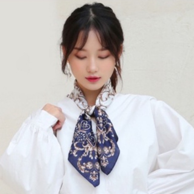 Khăn turban lụa vuông làm áo size 70x70cm - Maben