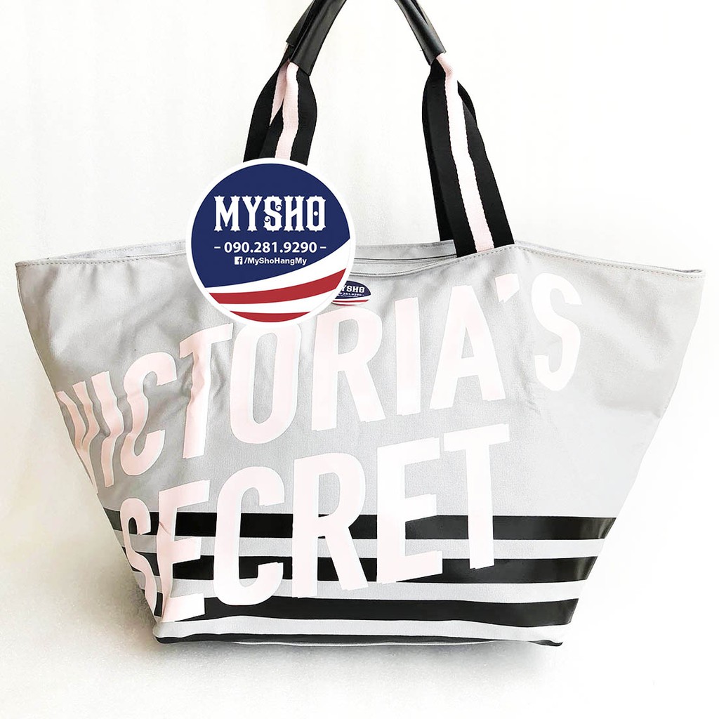 Túi tote có khoá kéo dành cho các mẹ bỉm sữa, hàng nhập Victoria's Secret USA