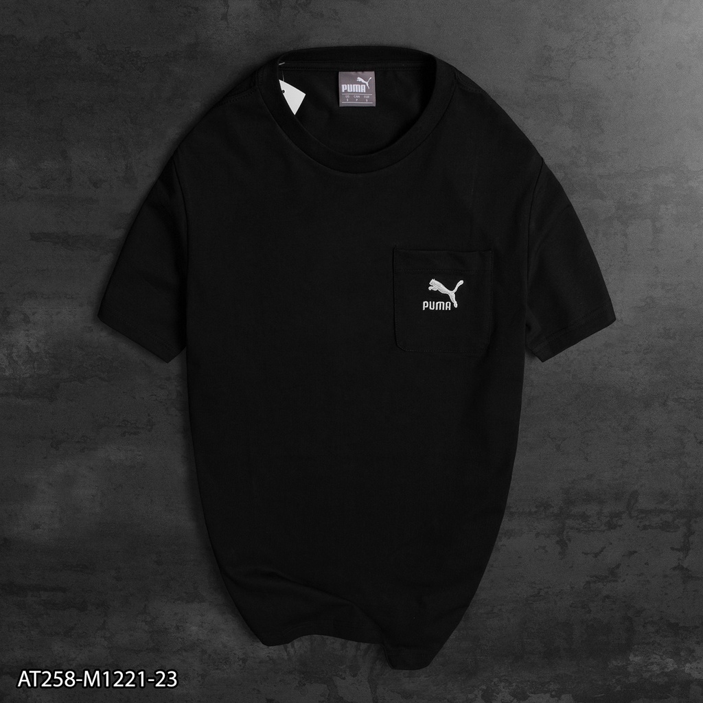 Áo thun P.U.M.A có túi 100% Cotton AT258 - áo thun nam