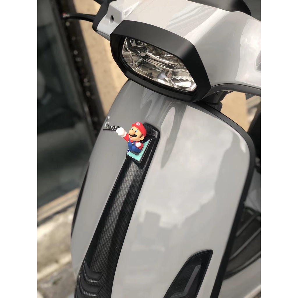 Piaggio VESAP Mario Motorcycle Suction Cup Sticker GTS300 GTV Primavera Sprint 150 Logo Nameplate Sticker Modification