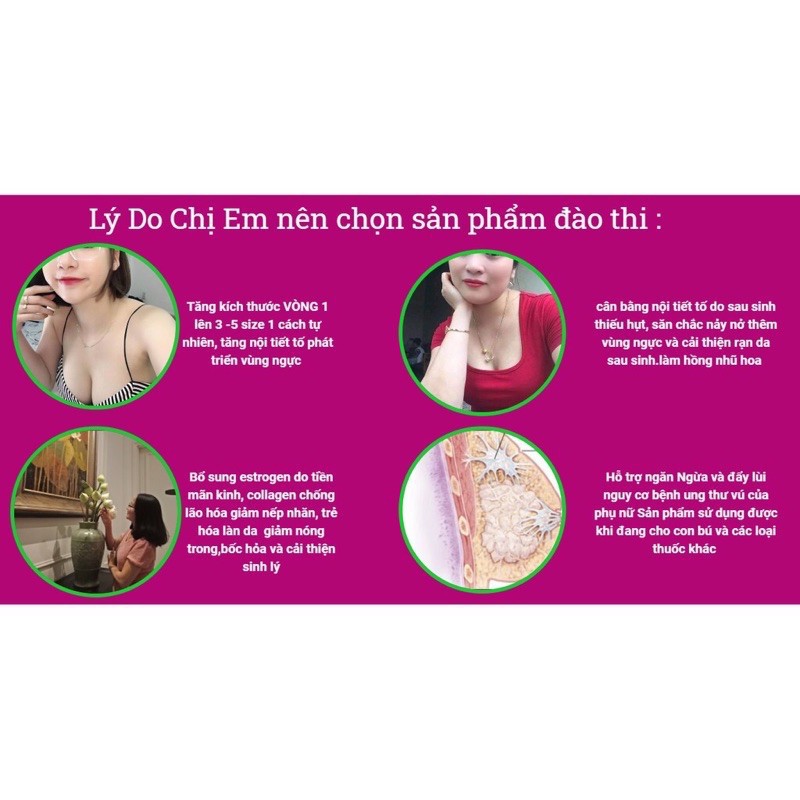 [ Chính hãng] Viên sủi nở ngực Đào Thi | BigBuy360 - bigbuy360.vn