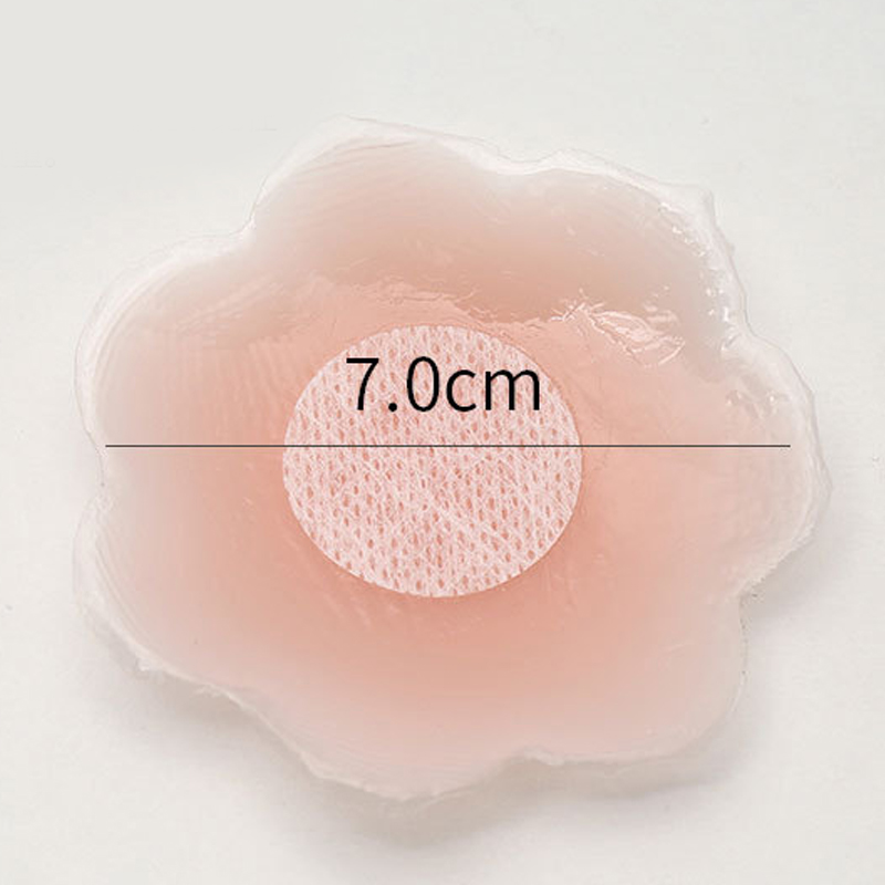 Miếng dán nhũ hoa bằng silicon hình bông hoa / hình tròn dành cho nữ