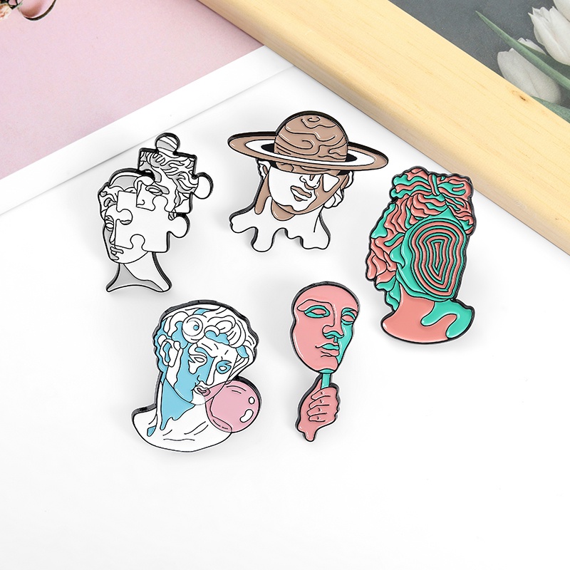 Ghim Cài Áo Hình Tượng Người Nghệ Thuật Bằng Kim Loại Tráng Men Thích Hợp Làm Quà Tặng Cho Bạn Bè