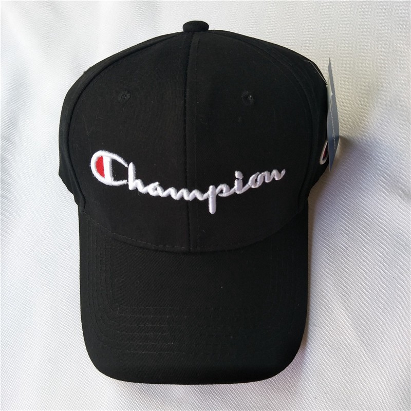 Nón lưỡi trai thêu chữ Champion trơn màu giản dị cho nam nữ
