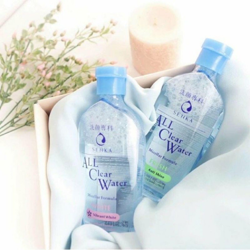 [Mã FMCGMALL -8% đơn 250k] Nước tẩy trang Micellar Senka ALL Clear Water Fresh 230ml