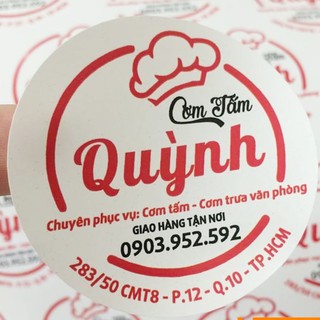 Hottt - combo 500 tem dán decal giấy - in song phước
