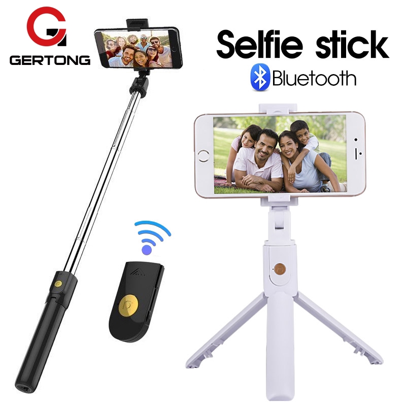 Gậy tự sướng mini kết nối bluetooth không dây có thể gấp lại được cho iPhone Android