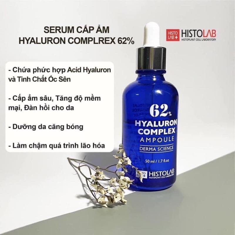 Tinh Chất Cấp Ẩm 62% Hyaluron Complex Ampoule 50ML - Bác Sĩ Nghĩa