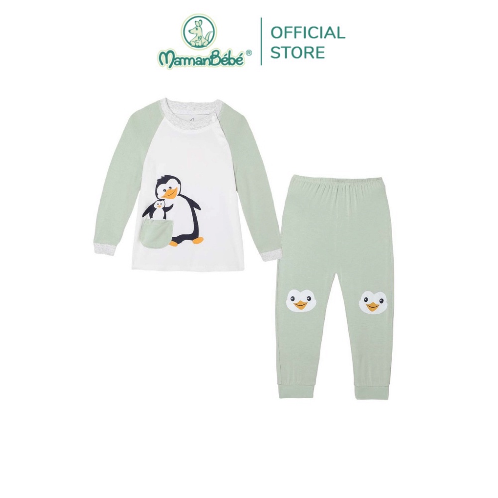 SL178 Bộ dài tay gia đình chim cánh cụt La Pomme