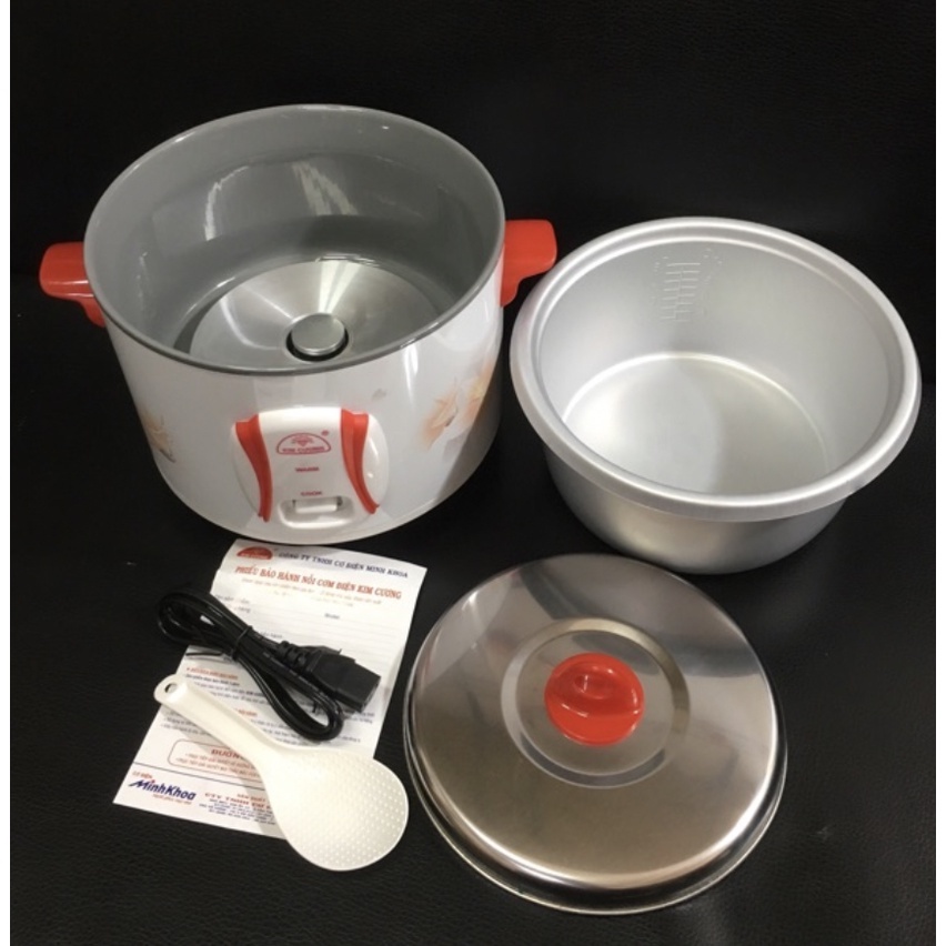 Nồi cơm điệm Kim Cương 1.8 lít nắp rời, hàng Việt Nam chất lượng cao