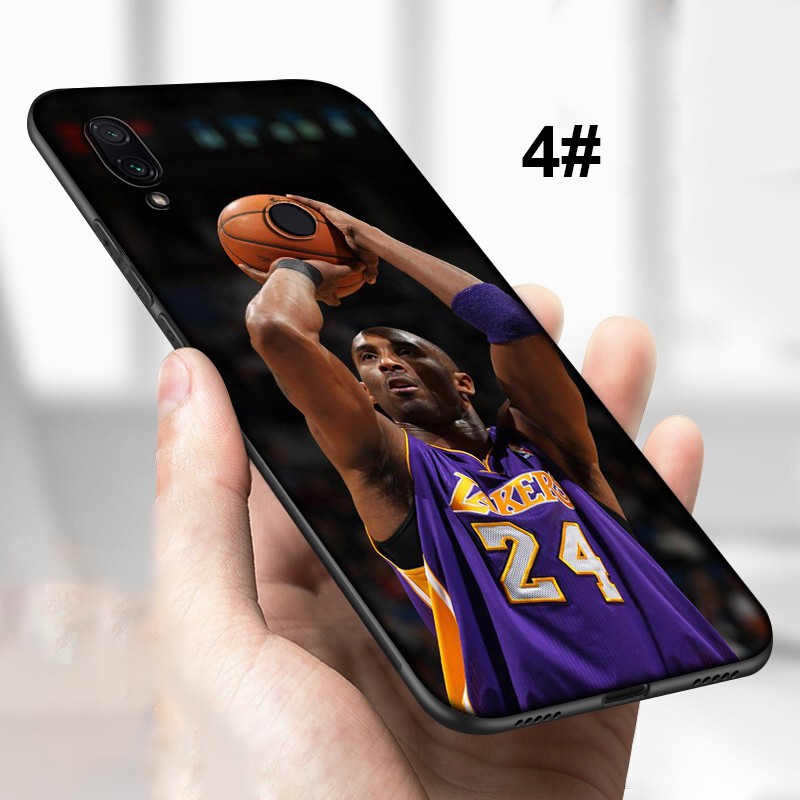 Ốp điện thoại mềm in hình cầu thủ bóng rổ kobe bryant 24 LUA48 cho Xiaomi Mi 8 6 Lite Redmi Note 9 9s 8T 8 Pro Max