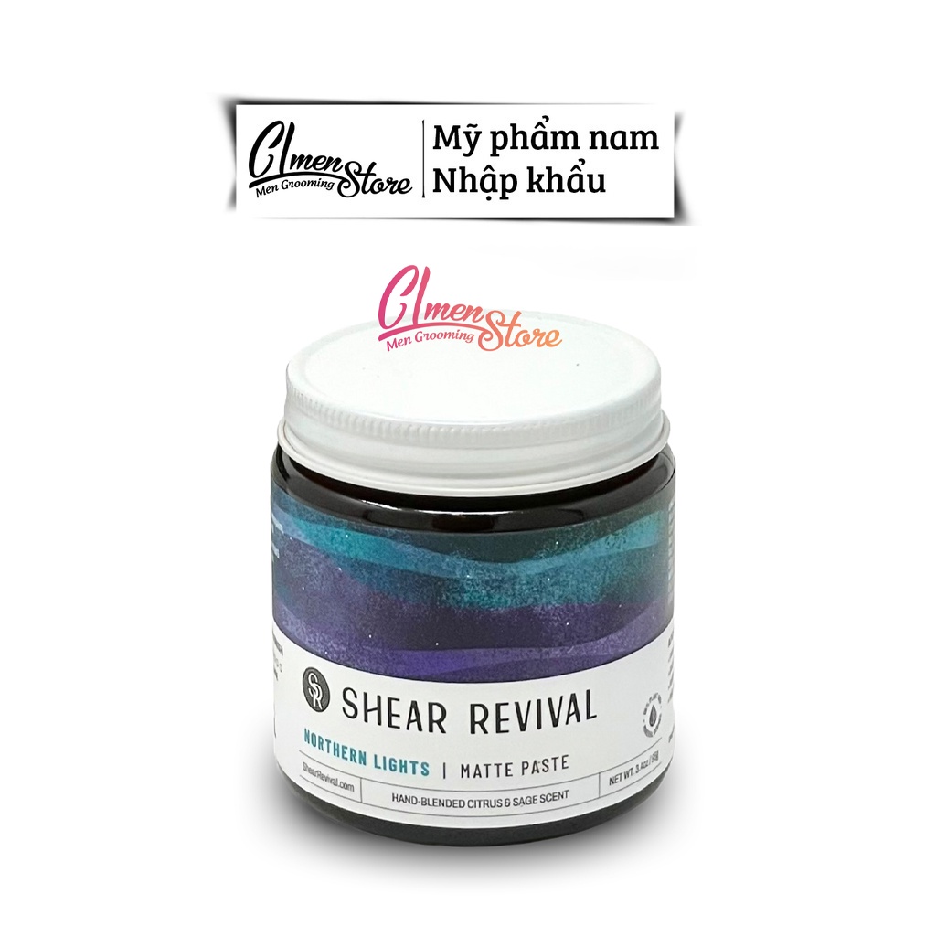 [NEW LABEL] Sáp vuốt tóc Shear Revival Northern Lights Matte Paste 3.4oz