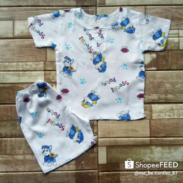 Combo 6 bộ tôn lanh cho bé 30-34 ký