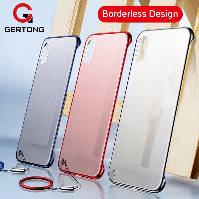 Ốp điện thoại nhựa cứng trong suốt cho iPhone 6 6S 7 8 Plus X XS Max