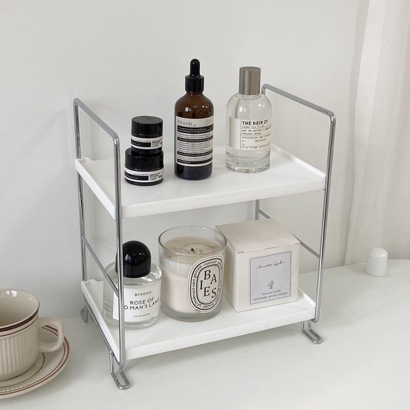 Kệ mini đựng đồ, đựng nước hoa, mỹ phẩm, đồ nhà tắm, kiểu dáng đơn giản thanh lịch