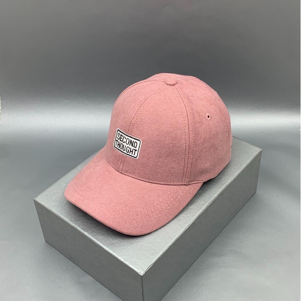 Mũ lưỡi trai ❤️ Nón kết thêu chữ SECOND THOUGHT form unisex nam nữ