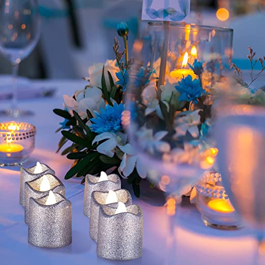 Đèn LED giả nến không khói sáng tạo trang trí nội thất