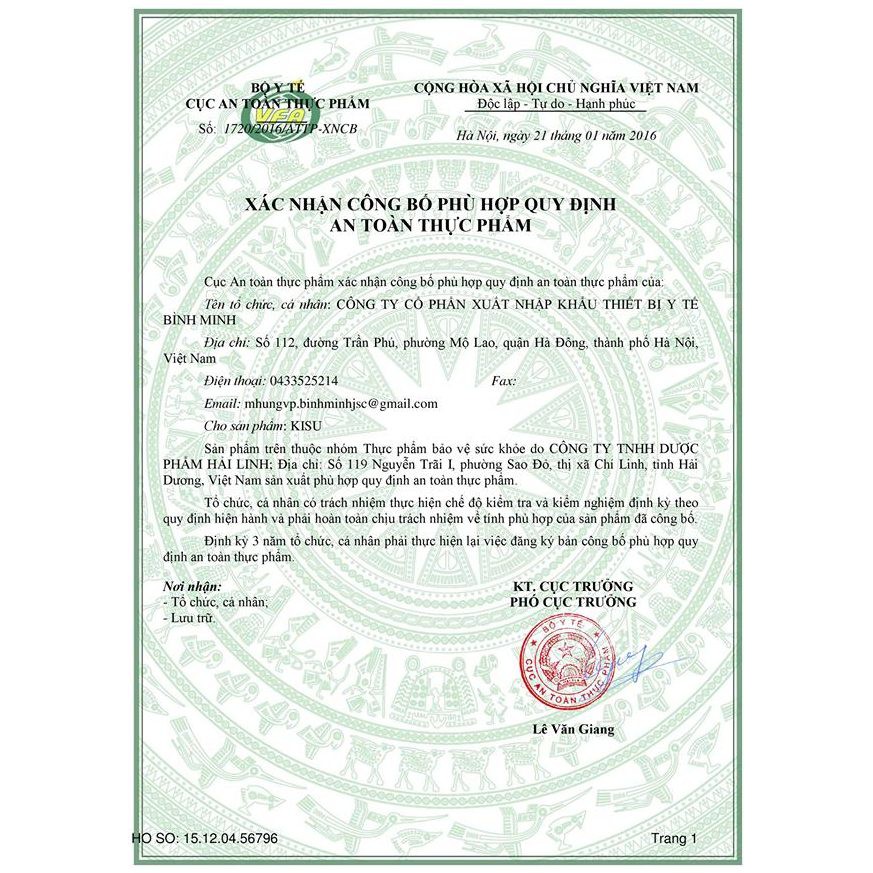 ✅[CHÍNH HÃNG] Giảm cân thảo dược Kisu (Hộp x 16 viên) | BigBuy360 - bigbuy360.vn